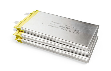 Lithium polymer batteries isolated - Lipo batterie - 3d illustration