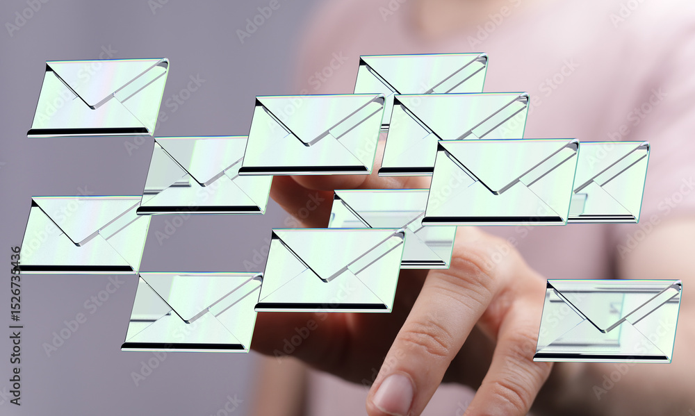 Poster Efficient email management.  Solutions for handling a large volume of emails.