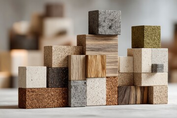 Sustainable Interior Design Elements in Mockup Showcase Room