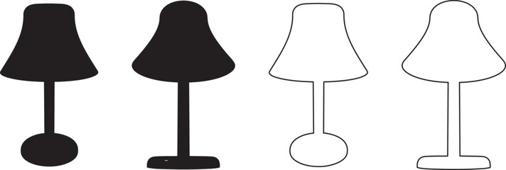 lamp vector silhouette