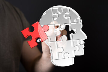 Unlocking human potential.  Brain, puzzle, solution, cognition, thinking, problem-solving, ideas,...