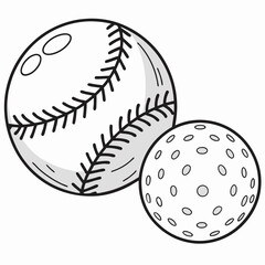 baseball ball vector illustration