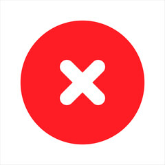 Obraz premium Cross check mark exclamation mark on white background. Isolated vector sign symbol. Set of check mark or exclamation mark icons. Flat vector icon. Test question. EPS 10