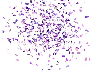 Fototapeta premium Purple confetti explosion
