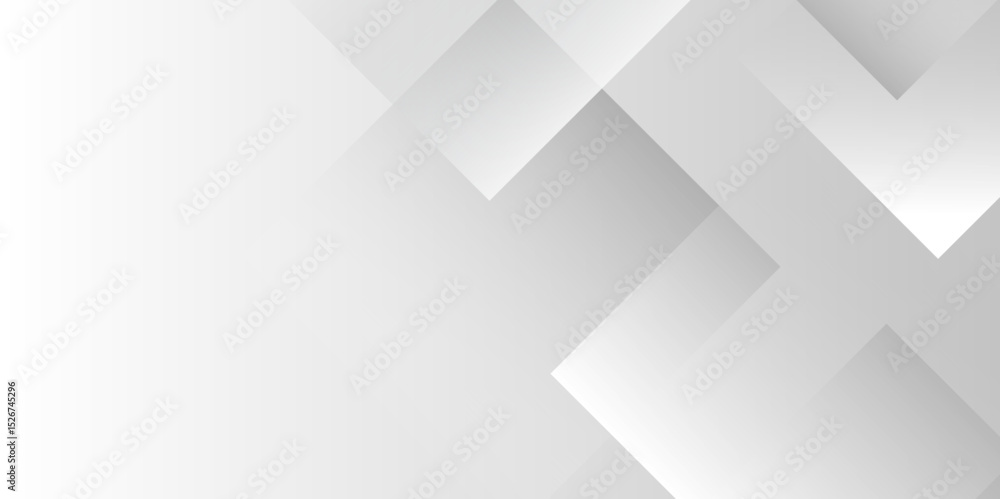 Fototapete Abstract white and grey triangle overlay texture background. Modern elegant white gray banner background with creative design and shiny lines.Light gray triangle abstract subtle vector background..	