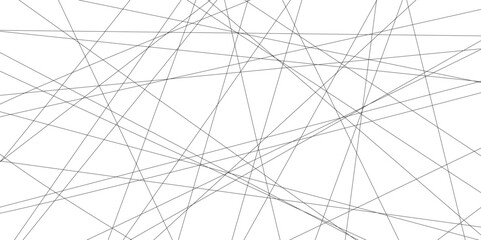 abstract black lines with white background.Creative and geometric shape with white luxury pattern and paper texture design in illustration with white line background.	
