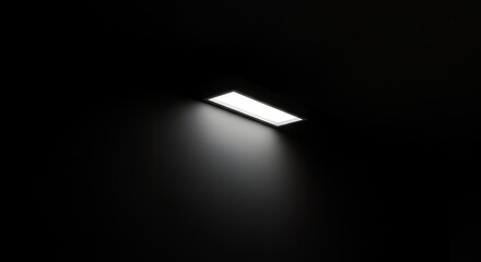 Bright light in dark interior