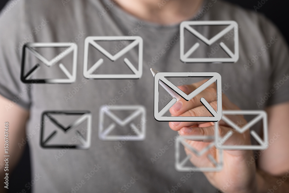 Poster Boost productivity with effective email management techniques.  Organize and prioritize your inbox.