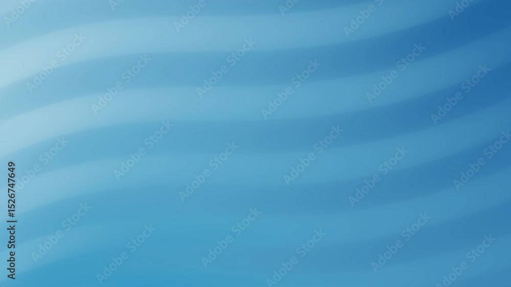 Aufkleber abstract background video with soft, wavy lines in shades of blue. subtle gradient creates a calming