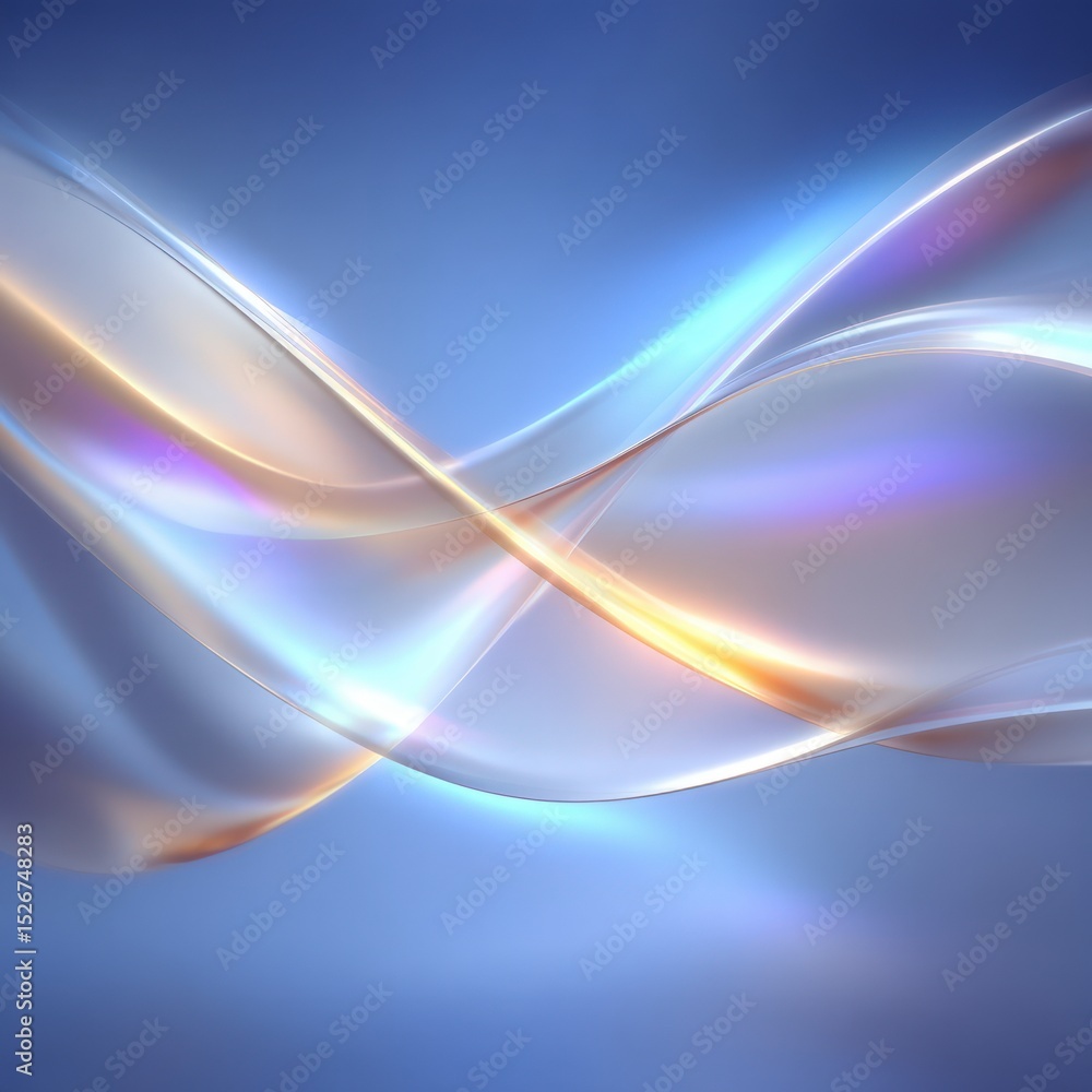 Poster abstract pastel holographic background soft waves glowing gradient noise texture