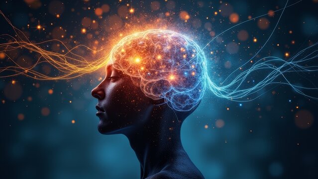 Schematic diagram of brain neuroscience technology