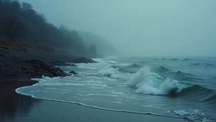 Seaside Natural Landscape Map