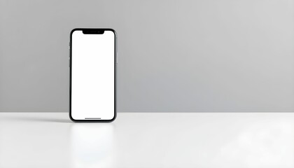 Blank Smartphone Screen Mockup Modern Mobile Device Template for App Design and Presentation