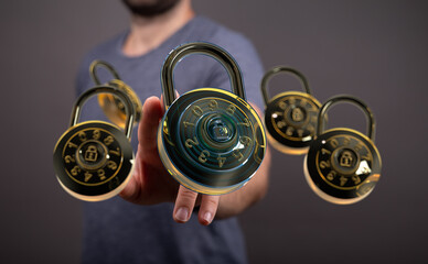 Cybersecurity, data protection, online safety, digital security, password protection, privacy,...