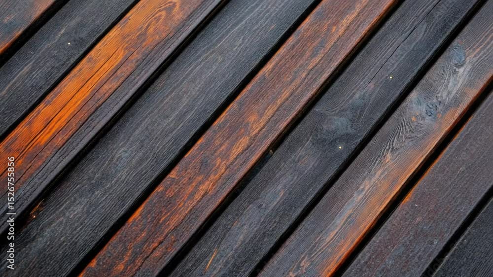 Aufkleber a close-up view of a wooden floor with intricate grain patterns and natural texture.