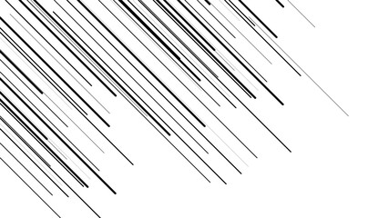 Vector graphic design artwork. Anime style angle horizontal speed line background.