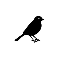 Bird clip art design on plain white transparent isolated background for card, shirt, hoodie, sweatshirt, apparel, card, tag, mug, icon, poster or badge