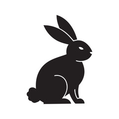 rabbit silhouette art