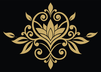 Black and white floral ornaments are versatile design elements that add a touch of elegance to any project.