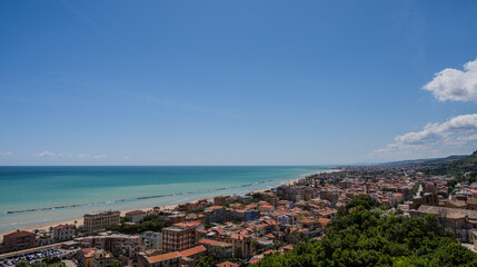 Grottammare, Marche. Spectacular glimpses, views and summer panoramas.