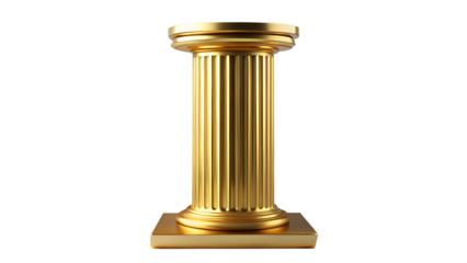 antique column isolated on white