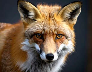 Close-up fox portrait