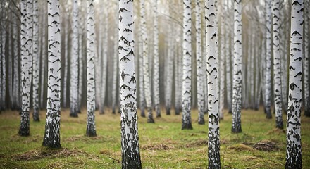 Birch Tree Forest: Serene Woodland Scene