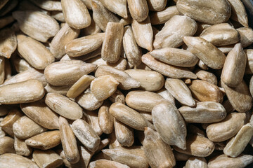 Macro Shot of Crunchy Roasted Sunflower Seeds
