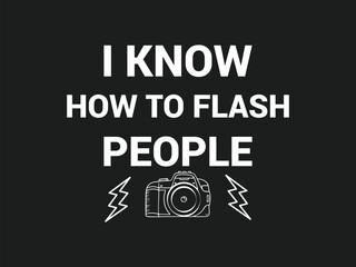 Flash master tee design playful shirt for photographers who love their gear