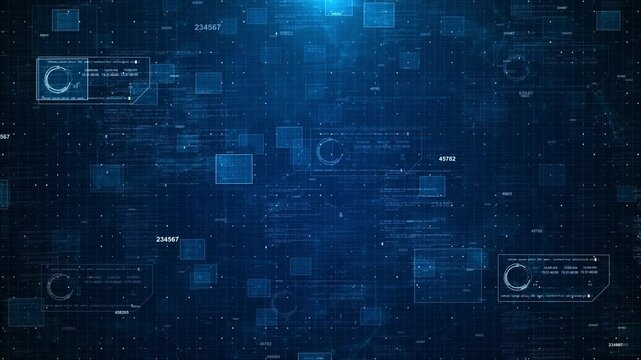 3D Finance technology success Business dashboard for financial data analysis Growing business bar chart with digital technology elements blue and white. hi-tech style tech hud element and grid. - Powered by Adobe