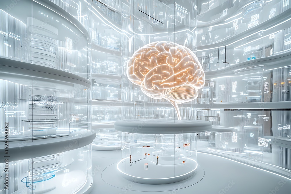 Poster floating layers in the ai mind each develop separate knowledge paths.