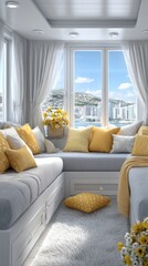 Modern Minimalist Dorm Room Design  Bright  Cozy  Window View