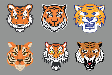tiger head vector
