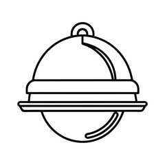 Continuous Line Drawing of Elegant Table Setting with Cutlery

