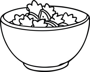 Continuous Line Drawing of Elegant Table Setting with Cutlery

