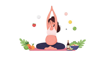 Prenatal Yoga Healthy Pregnancy Journey Through Exercise and Nutrition