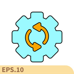 process icons  symbol vector elements for infographic web