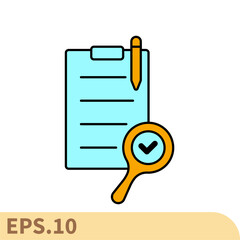 audit icons  symbol vector elements for infographic web