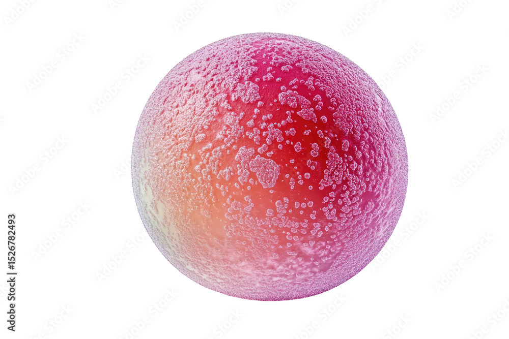 Poster microscopic view of a cell, possibly an egg or blood cell, showing a textured surface with numerous 