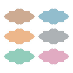 Wedding Stylish Romance Ornamental Tags Collection
