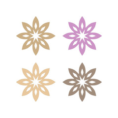 Natural Mandala Ayurveda Resort Sign Symbol Logo
