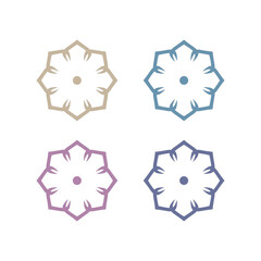 Natural Mandala Ayurveda Resort Sign Symbol Logo
