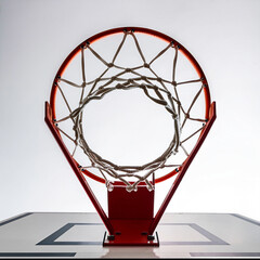 Basketball Hoop Low Angle View