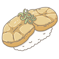 Foie gras duck liver sushi cuteness 