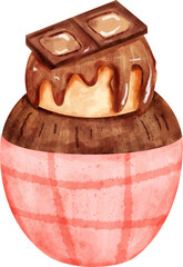 watercolor cupcake