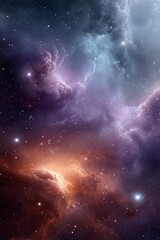 Exploring the vibrant wonders of deep space with swirling galaxies and luminous nebulas in cosmic splendor