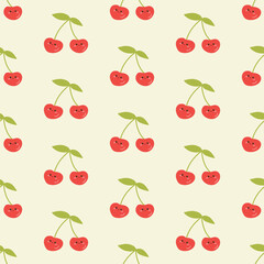 Cute Strawberry Seamless Vector Pattern. Pattern for Summer textile,wrapping paper,background,texture