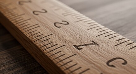 Close up of graduated cylinder section