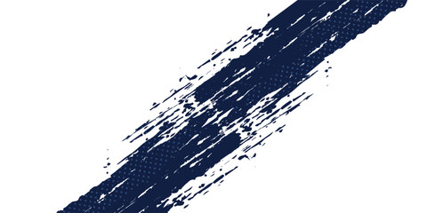 Vector Grunge Paint Brush . Curved Brush Stroke . Vector Logo Design Template .eps10