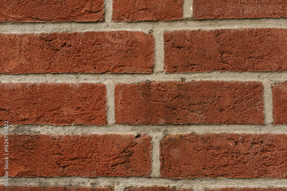 Poster high-resolution image of a red brick wall, perfect for backgrounds or textures. ideal for constructi